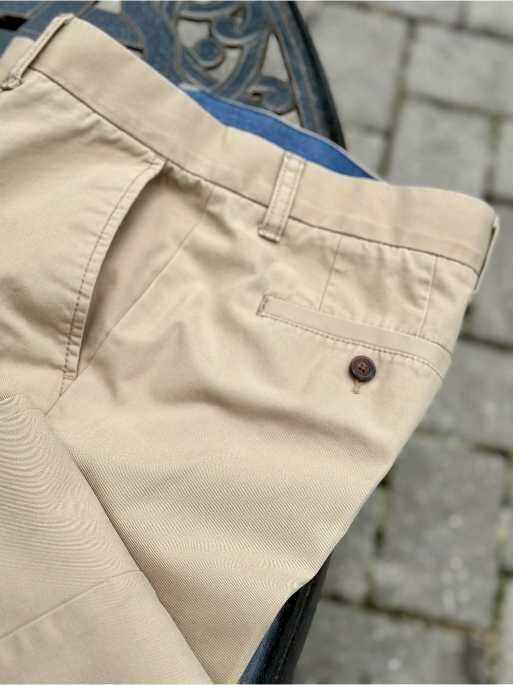 Tommy Hilfiger Tailored Fit Khaki Chino Pants 32 x 34 Men’s Beige - Picture 2 of 8